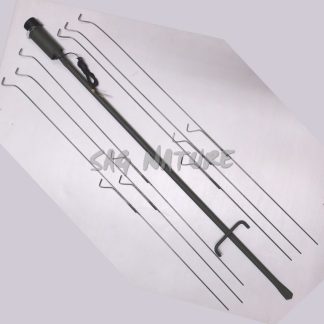 1002069 - GIOSTRA TELESCOPICA A 6 ASTE CON 12 POSTI - SENZA STAMPI