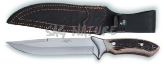 1201012 - COLTELLO CON MANICO CERVO LAMA 19,5 CM ACCIAIO 440 PESO 393 GR - COMPLETO DI FODERO - JOKER CC02