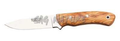 1201073 - COLTELLO BUSHCRAFT CON MANICO OLIVO LAMA 9,5 CM PESO 138 GR - JOKER CO17