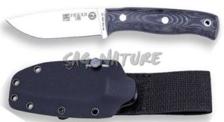 1201075 - COLTELLO BUSHCRAFT E SURVIVAL BS9 LYNX ACCIAIO MOVA 1.4116 MANICO MICARTA LAMA 10,5 CM PESO 190 GR - FODERO KYDEX RIGIDA CON BLOCCO COLTELLO - JOKER CM111-K