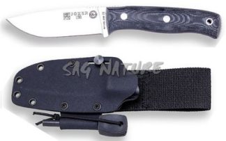 1201089 - COLTELLO BUSHCRAFT E SURVIVAL BS9 LYNX ACCIAIO MOVA 1.4116 MANICO MICARTA LAMA 10,5 CM PESO 190 GR - FODERO KYDEX RIGIDA CON BLOCCO COLTELLO ED ACCIARINO - JOKER CM111-F