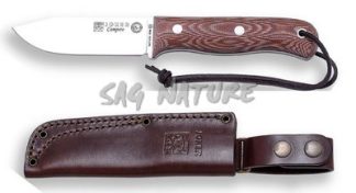 1201091 - COLTELLO BUSHCRAFT E SURVIVAL BS9 CAMPERO ACCIAO MOVA 1.4116 MANICO MICARTA LAMA 10,5 CM PESO 190 GR - COMPLETO DI FODERO IN PELLE - JOKER CM112