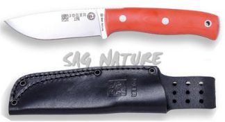 1201221 - COLTELLO BUSHCRAFT E SURVIVAL BS9 LYNX ACCIAIO MOVA 1.4116 MANICO MICARTA LAMA 10,5 CM PESO 190 GR - COMPLETO DI FODERO PELLE - JOKER CN111