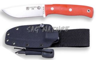 1201241 - COLTELLO BUSHCRAFT E SURVIVAL BS9 LYNX ACCIAIO MOVA 1.4116 MANICO MICARTA LAMA 10,5 CM PESO 190 GR - COMPLETO DI FODERO KYDEX RIGIDO CON BLOCCO COLTELLO ED ACCIARINO - JOKER CN111-F
