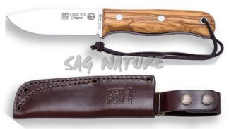 1201304 - COLTELLO BUSHCRAFT E SURVIVAL BS9 CAMPERO ACCIAO MOVA 1.4116 MANICO OLIVO LAMA 10,5 CM PESO 175 GR - COMPLETO DI FODERO PELLE - JOKER CO112