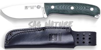 1201329 - COLTELLO BUSHCRAFT E SURVIVAL BS9 URSUS ACCIAO MOVA 1.4116 MANICO MICARTA LAMA 10 CM PESO 225 GR - COMPLETO DI FODERO PELLE - JOKER CV116