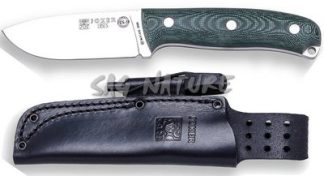 1201330 - COLTELLO BUSHCRAFT E SURVIVAL BS9 URSUS. ACCIAO MOVA 1.4116, MANICO MICARTA LAMA 10 CM PESO 225 GR - FODERO PELLE CON ACCIARINO - JOKER CV116-P