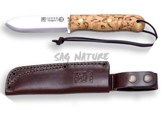 1201445 - COLTELLO BRUSHCRAFT MANICO BETULLA LAMA 10 CM PESO 160 GR - JOKER CL124