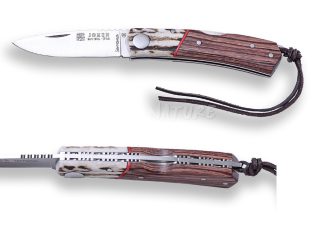 1201541 - COLTELLO IBERICO CON MANICO IN OLIVO E PALISSANDRO LAMA 7,5 CM PESO 55 GR - JOKER NP132