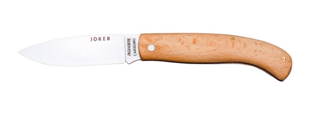 1201716 - COLTELLO CON MANICO IN FAGGIO LAMA 8 CM PESO 60 GR - JOKER NH78