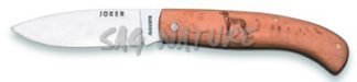 1201721 - COLTELLO CON MANICO IN FAGGIO E DISEGNO LEVRIERO LAMA 8 CM PESO 60 GR - JOKER NH78-6