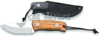 1201904 - COLTELLO BRUSHCRAFT ERIZO CON MANICO OLIVO LAMA 7,5 CM PESO 130 GR - JOKER CO75