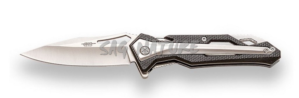 1203117 - COLTELLO SPORTIVO ALLUMINIO / ACCIAIO INOSSIDABILE - LAMA 8,5 CM - JKR730