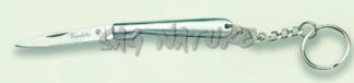 1203137 - COLTELLO PORTACHIAVI CON MANICO INOX LAMA 4 CM - JKR239