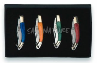 1203211 - KIT 4 COLTELLI VARI COLORI LAMA 3 CM - JKR193