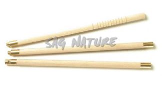 1301095 - BACCHETTONE PER FUCILE IN LEGNO A 3 PEZZI, DIAM 13MM