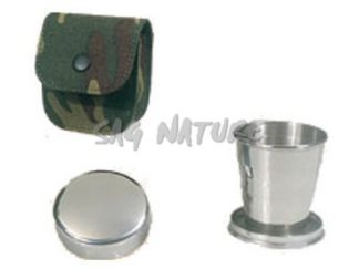 1509001 - BICCHIERE TELESCOPICO MINI CON FODERO CAMOU