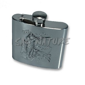 1509010 - FIASCHETTA TASCABILE RILIEVO CACCIA