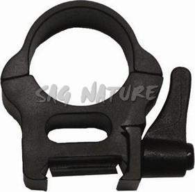 1703053 - ATTACCO ALTO TUBO DA 25,4 MM BASE WEAVER SGANCIO RAPIDO IN ACCIAO - ART. QFR 25,4WH - OPTISAN