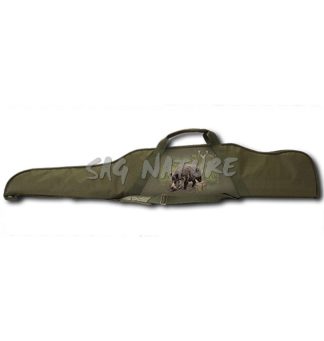 1704002 - FODERO PER CARABINA CON OTTICA IN POLYESTERE CON CINGHIA REGOLABILE M277-1507 - 128x7x30 CM - CINGHIALE