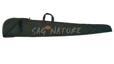 1705029 - FODERO PER FUCILE IN COTONE 100% CON ZIP CM 130X20 - ART. COTONE 03 VERDE