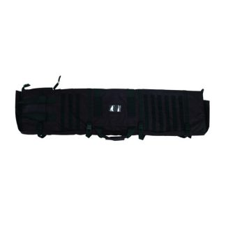 1705035 - FODERO TACTICAL IN CORDURA NERO REGOLABILE PER 2 CARABINE - ESTENDIBILE UTILIZZABILE COME SHOOTING BLANKET CM 125X33 - ART. SNIPER GUN CASE