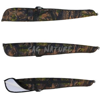 1705040 - FODERO PER FUCILE IN 600D RIPSTOP MIMETICO IMBOTTITO CINGHIA DA TRASP. TASCA LATERALE CM 130X24 - ART. YQGB-001-130 CAMO