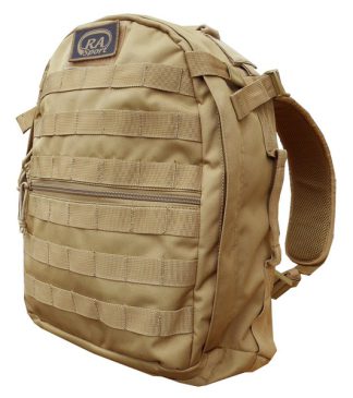 1708022 - ZAINO TACTICAL CON LARGO COMPARTIMENTO PRINCIPALE ZIP ESTERNA IN TESSUTO GOOD PLUS COL. TAN CM 43X30X20 - ART. TACTICAL 2