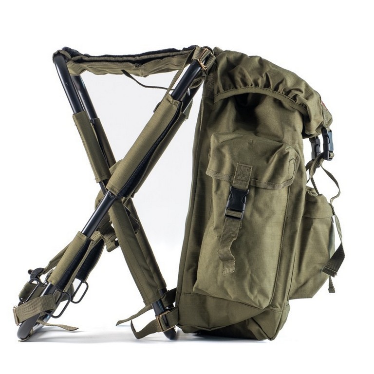 1708023 - ZAINO IN CORDURA CON SGABELLO METALLICO AMOVIBILE CM 50X50X35 - ART. BS34Z