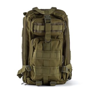 1708027 - ZAINO TACTICAL IN 600D ULTRA POL. 3 SCOMPARTI SCHIENALE SEMIRIGIDO COL. VERDE CM 44X24X20 - ART. TACTICAL 6