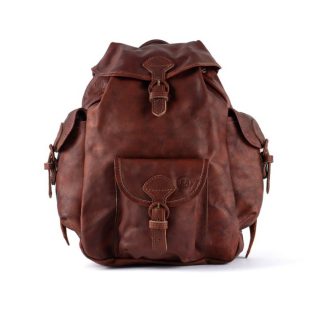 1708034 - ZAINO IN PELLE CON 3 TASCHE ESTERNE CM 30X30X11 - ART. 721-9L