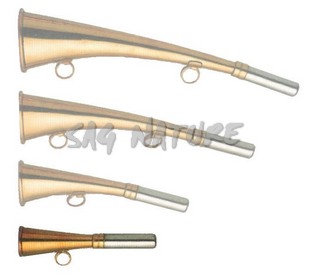 1709091 - CORNO-TROMBETTA IN OTTONE MISURA 12 CM