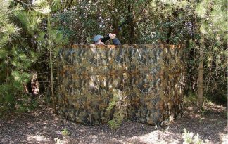 1713077 - CAPANNO A 4 PARETI HUNTING CAMO, INCLUSA SACCA TRASPORTO CM 130X20 PESO 4,2 KG - ART. 594NV