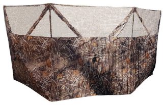 1713078 - CAPANNO A 3 LATI REGOLABILI PIEGHEVOLE CON SACCA TRASPORTO CM 145X130 PER LATO PESO 3,2 KG - ART. D566 BLIND CAMO