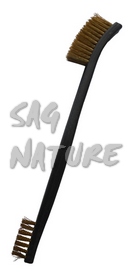 1716013 - SPAZZOLINO CON SETOLE IN RAME - ART. T-BRUSH BRASS