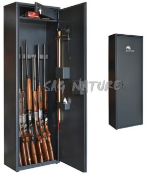 2301006 - CASSAFORTE/ARMADIO BLINDATO SERIE "L" MOD. GLT700 - 12 POSTI FUCILE - CM 150X70X35 - COL. ANTRACITE - KG 65 - CHIAVE VDS1 - C/TESORETTO - GRIFFON