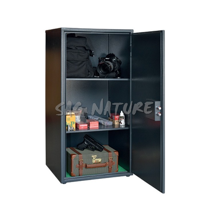 2301021 - CASSAFORTE/ARMADIO BLINDATO MOD. PS500 PER PISTOLE E MUNIZIONI - CM. 100X50X50 - COL. ANTRACITE - KG 50 - CON 2 RIPIANI REMOVIBILI - GRIFFON