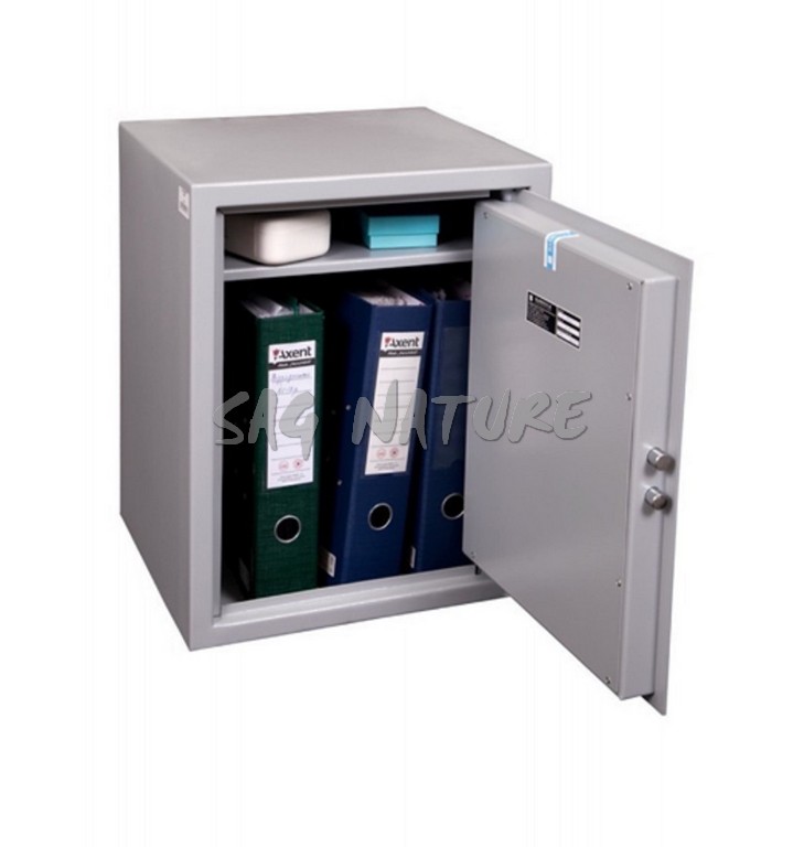 2301024 - CASSAFORTE/ARMADIO BLINDATO MOD. PS48 PER PISTOLA E MUNIZIONI - CM 48X38X35 - COL. GRIGIO CHIARO - KG 22 - CON RIPIANI REMOVILIBILI - GRIFFON