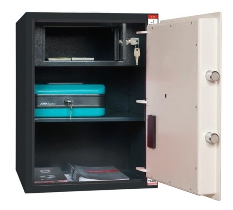 2301034 - CASSAFORTE/ARMADIO BLINDATO MOD. PS50E - CM 50X38X36,5 - 2 RIPIANI - KG 31 - CON CHIAVE ELETTRONICA - GRIFFON