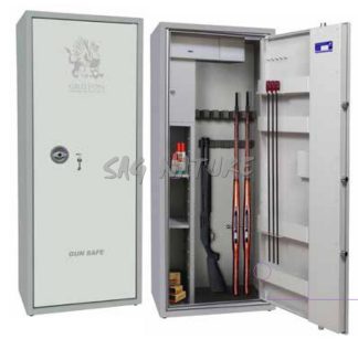 2301047 - CASSAFORTE/ARMADIO BLINDATO MOD. GE600 KL - 8 FUCILI - CM 152x60x37 - PESO KG 128 ca. - TESORETTO BLINDATO E RIPIANI - GRIFFON