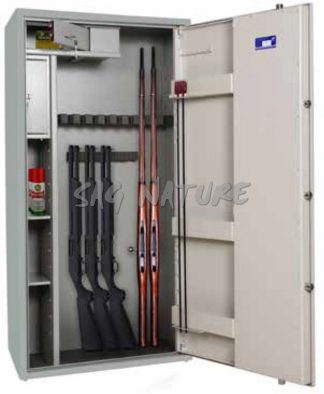 2301048 - CASSAFORTE/ARMADIO BLINDATO MOD. GE750 KL - 13 FUCILI - CM 152x75x37 - PESO KG 148 ca. - TESORETTO BLINDATO E RIPIANI - GRIFFON