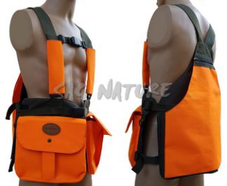 2901014 - TRISACCA ORANGE IN RIP600D - TG UNICA - CARTUCCIERA ELASTICA 10 CELLE PER OGNI TASCA - SAG NATURE