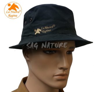 2901028 - CAPPELLO IN COTONE CERATO - COLORE VERDE - TG XS ALLA 3XL - LA NUOVA REGINA - SAG NATURE