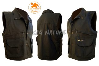 2901032 - GILET WOOD 100% COTONE CERATO - COLORE VERDE - TG S ALLA 4XL - LA NUOVA REGINA - SAG NATURE