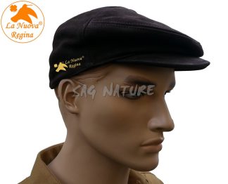 2901036 - CAPPELLO COPPOLA IN PELLE - COLORE MARRONE - TG S ALLA 3XL - LA NUOVA REGINA - SAG NATURE