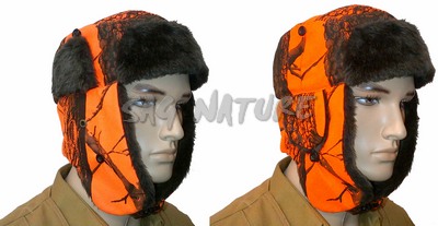 2901039 - CAPPELLO ARANCIONE CON COPRIORECCHIE ED INTERNO CON PILE - SAG NATURE