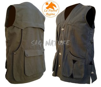 2901051 - GILET TERMINIO IN CANVAS LEGGERO - COLORE VERDE - TG M-L-XL - LA NUOVA REGINA - SAG NATURE