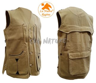 2901052 - GILET TERMINIO IN CANVAS LEGGERO - COLORE BEIGE - TG S ALLA 4XL - LA NUOVA REGINA - SAG NATURE