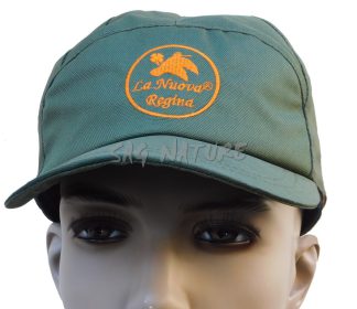 2901103 - CAPPELLO IN CORDURA GREEN E ORANGE CON COPRIORECCHIE IN PILE - TG S ALLA XXXL - LA NUOVA REGINA - SAG NATURE