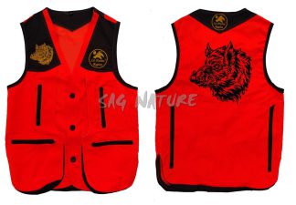 2901108 - GILET DRESSEUR CON RICAMO TESTA CINGHIALE - TG XS ALLA 7XL - LA NUOVA REGINA - SAG NATURE